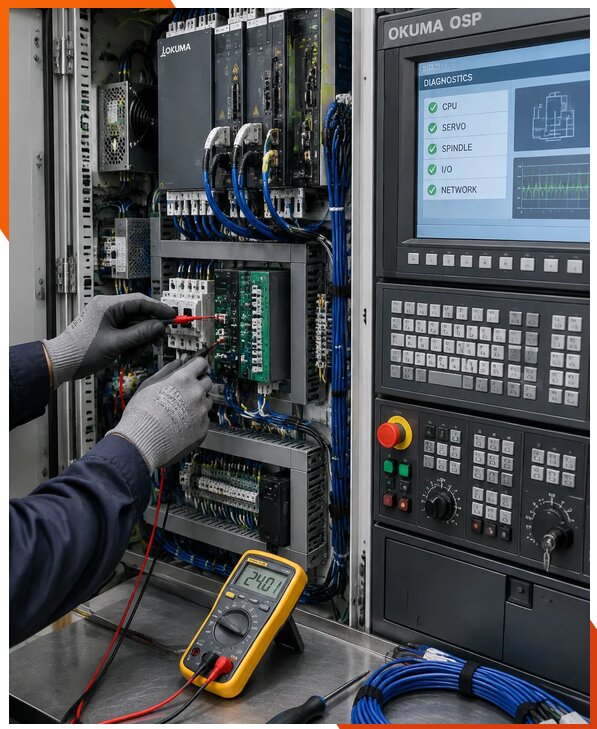Ремонт систем ЧПУ Okuma OSP в Губахе